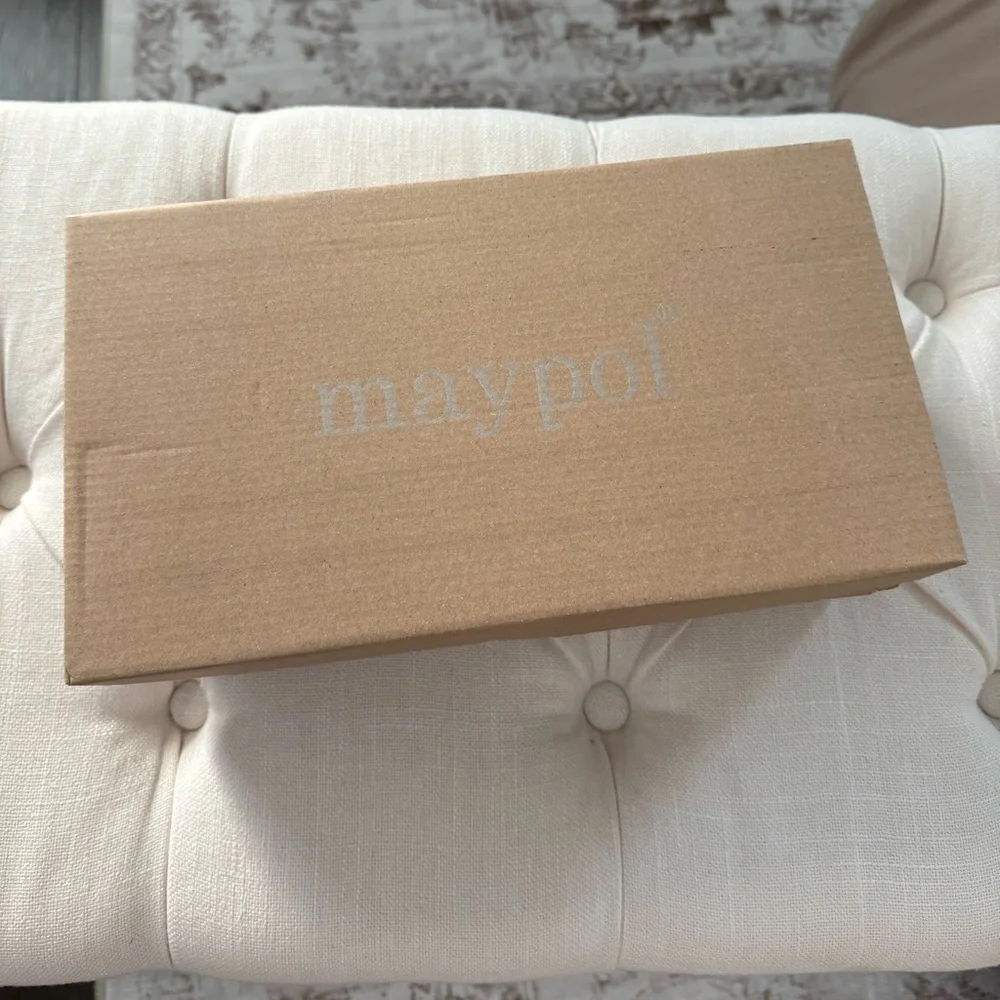 NEW Maypol Espadrille Embroidered Slide Sandals Size 9.5‎